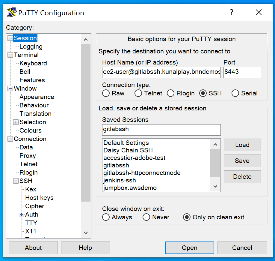 Set Up SSH Port Forwarding in Putty - Ex Libris Knowledge Center